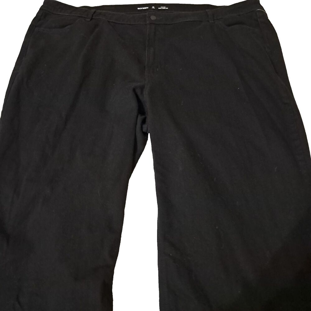 Old Navy Wow High Rise Womens Wide Leg Black Jeans Size 26 Short Denim New - Picture 3 of 15